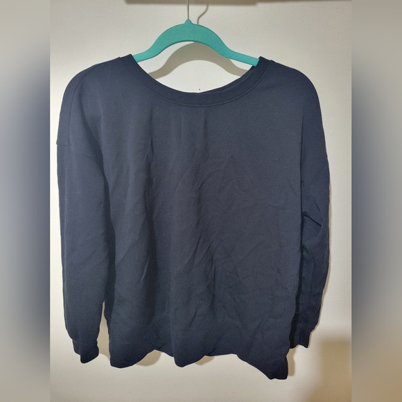 Mondetta Performance Oversized Crewneck Sweatshirt Black Size M - Picture 3 of 4